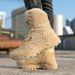 Outdoor High-top Boots Men Anti-slip Warm Plush Thick-soled Durable Ankle Boots Men Casual Comfortable Breathable Hiking Shoes_vogvips.com