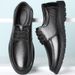 Voyage Dad Casual 2025 Shoes Leather New Breathable Soft Sole Non-Slip Men's Business In Stock Adult European And American_vogvips.com