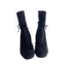 2025 New Spring Summer Short Thick Heel White Bowknot Ballet Style Stretch Slim Women's Martin Boots_vogvips.com