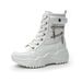 7CM High Appearance-level Platform Marten Boots For Women,2025 Newstyle Mid-calf Fashionable Slim Boots, Suitable For Petite Individuals To Slim Down._vogvips.com