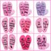 Coral velvet cone cake socks sole letter glue floor socks floor socks_vogvips.com