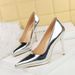 Stiletto heels High heels waterproof platform shallow mouth pointed single-shoe high heels for women_vogvips.com