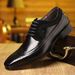 Men's Business Casual Dress Oxfords Formal Lace-Up Shoes For Office, Parties, And Daily Wear_vogvips.com
