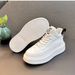 ShoeVault 2024 Spring And Autumn New Breathable White Soft Leather Korean Style Campus Bread Fashion Casual Sports Running Shoes_vogvips.com