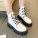 Martin Boots Women Autumn/Winter New British-style Thick-soled Mid-calf Women's Leather Boots_vogvips.com