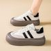 Dehun Spring 2025 New Breathable White Women' Korean Edition Veratile Thick Oled Sport And Leiure Board Trendy_vogvips.com