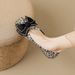 Square Head Single Shoes Women's Flat Bow One Pedal Thousand Bird Grid Soft Sole Shallow Mouth Doudou Shoes_vogvips.com