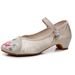 Single Shoe Low Heel Paired With Qipao Ladies Embroidered Cloth Women's Shoes 2025 Summer New Item_vogvips.com