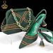 Women’s Shoes Pointed toe ladies shoe bag set soft bag shallow mouth high heels fashionable and simple set_vogvips.com