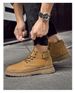 Bumblebee Martin Boots High Top Men's Shoes Casual Shoes Outdoor Tooling Boots Tide Retro Platorm Boots Men_vogvips.com