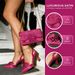 Ladies' Shoe Bag Set Elegant Rhinestone Buckle Fine Fabric Pointed Toe High Heels Women's Dress Shoes_vogvips.com
