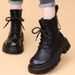 2025 New Women's Martin Autumn Winter Cotton Shoes British Style Fashion Versatile Fleece Lined Thick Sole Short Boots_vogvips.com