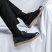 Euro Step 2025 Large Brogue Carved Korean Style Men's Round Toe British Black Leather Shoes 25837-R_vogvips.com