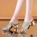 42 Size Sandals Women In Summer, New Style Thick And Exposed Toes. Women's Shoes With Hollowed Out Rhinestones For_vogvips.com