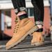 New Leather Spring Men's Shoes High-top Men's Heightening Tooling Martin Boots_vogvips.com