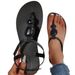 Retro Cross-Strap Flat Sandals For Women 2026 Spring/Summer New Roman Style Beach Shoes Plus Size Comfortable Versatile_vogvips.com