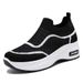 Women's Shoes Wind Thick-soled Heightening Shoes Breathable Single Shoes One Pedal Casual Shoes_vogvips.com