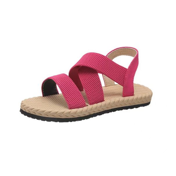 Women's Flat Sandals Lightweight Soft Sole Summer Roman Sandals Round Toe Breathable Beach Sandals For Students Ladies Daily Outdoor_vogvips.com
