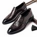 New Fashion Men's British Black Business Casual Loafer Shoes Daily Driving Office Leather Shoes One Foot Pedal Lazy Brown Banquet Dress Wedding Men's_vogvips.com