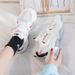 Dad Women Autumn New Korean Edition Student Casual Fashion Versatile Breathable Lightweight Sports White Shoes_vogvips.com