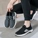 Euro Step Men's Spring And Autumn Casual Low-top Black Round Toe Four-stripe Sports Old Beijing Cloth Walking Shoes Men_vogvips.com