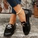 New Loafers Women's Shoes Platform Lace-up Shoes Small Leather Shoes_vogvips.com