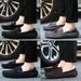 Yidoudou Genuine Leather Spring And Autumn Comfortable Single Suede Black Casual Versatile Slip-On Handmade Men's Shoes_vogvips.com