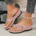 Floral Beach Flip-Flops For Women - Comfy Slip-On Summer Slides, Versatile Casual Outdoor Footwear_vogvips.com