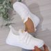Women Breathable Knit Mesh Sneakers Elastic On Casual Walking Shoes Soft Non Slip Sole Ladies Daily Sport Trainers_vogvips.com