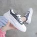 2025 New Spring Summer Casual Trendy Versatile Sneakers Hidden Heel White Women's Shoes_vogvips.com