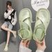 Women's Shoes Internet Celebrity Sandals For Women Summer Summer New Style Student Comfortable Korean Thick Bottom Fairy Style Cross Roman Shoes_vogvips.com