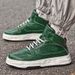 Men's Thick Baseplate Shoes Medium And High Top Muffin Shoes Small White Shoes Low Top Inner Height Increase Leather Sports And Leisure Shoes_vogvips.com