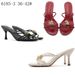 Elegant Strappy Heeled Sandals With Metallic Buckle - Chic Open-Toe Slides For Women, Comfortable & Stylish_vogvips.com