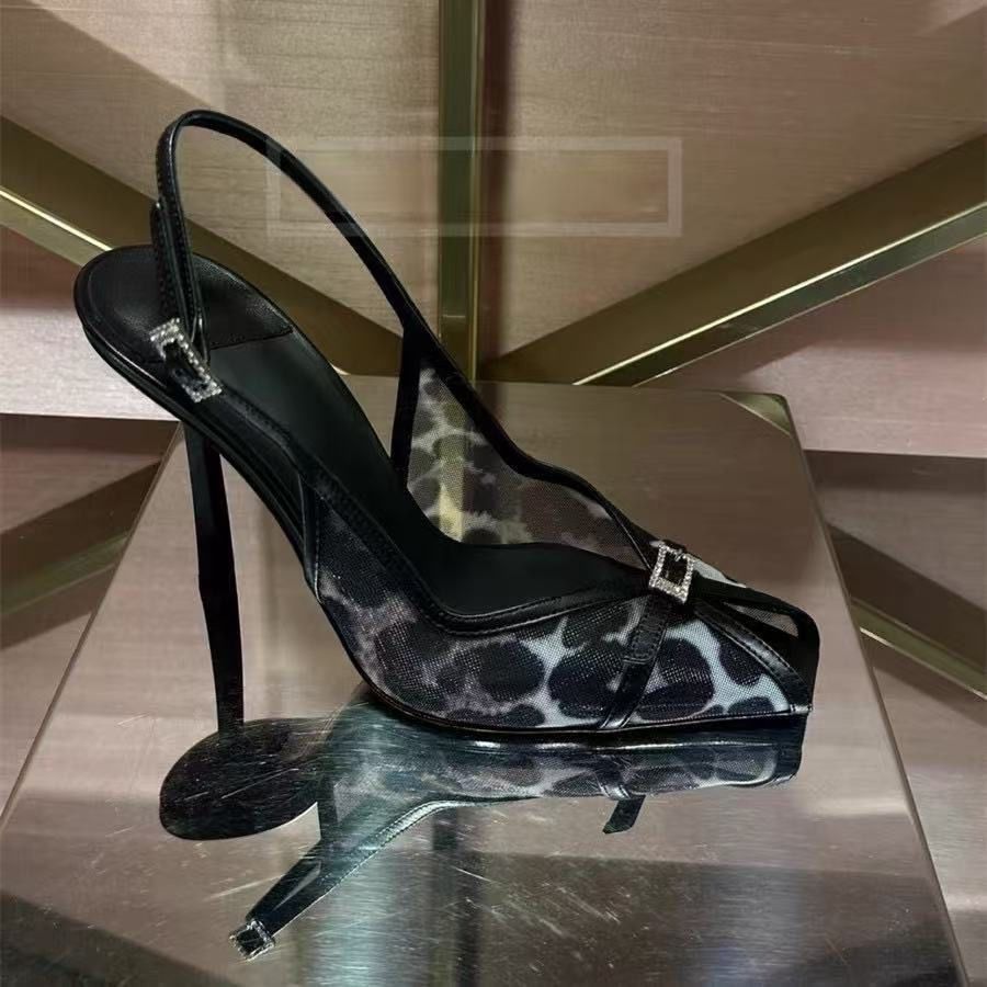 2025 Spring/Summer New Bowknot Square-Toe Stiletto High Heels European And American Fashion Versatile Light Luxury_vogvips.com