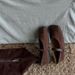 Vintage Suede Leopard Print Square Toe Flat Versatile Soft Sole One-Strap Mary Jane Shoes_vogvips.com