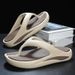 plus Size 46 Men's Cross Border Flip Flops Lightweight EVA Casual Beach Shoes Trendy Couple's Sandals_vogvips.com