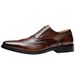 Euro Step Top Layer Cowhide Handmade 2025 New Brogue Carved Business Formal Genuine Leather Men's Derby Shoes Trendy_vogvips.com