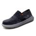 Men's plus-size leather loafers Fashion casual shoes Men's Velcro loafers_vogvips.com