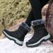 Martin Boots For Women With Plush Insulation, Comfortable Outdoor Snow Boots For Women, Waterproof And Anti Slip High Top Cotton Shoes_vogvips.com