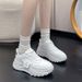 Thick Soled Dad Spring New Versatile Round Toe Student Sports Shoes Korean Casual Trend Q029_vogvips.com