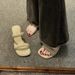Coarse Heeled One-piece Cool Slippers Women In The Summer Of 2025, Fashionable French Style High Heels For Women's_vogvips.com