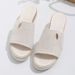 Plus-size Women's Canvas Slippers Wedged Rope Thick Soled Denim Flip-flops_vogvips.com