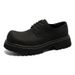 ShoeVault Paris Derby Men Women, Thick-Soled Height-Increasing Derby, Niche Charcoal Black Big-Toe Shoes, Leather Shoes For_vogvips.com