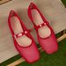 za Foreign Trade Cross-border In-stock Flat Summer Mesh 2025 New Hollow Mary Jane Shoes_vogvips.com