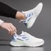 Breathable Couple Mesh Sports For Men's Versatile Instagram Soft Sole Running Shoes, Unisex Casual White Shoes_vogvips.com