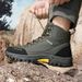 Outdoor Hiking Shoes Men Anti-slip Lace-up Thick-soled Wear-resistant High-top Boots Men Comfortable Breathable Casual Shoes Men_vogvips.com