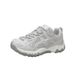 Women's European Style Platform Sneakers Lace up Chunky Sole Hidden Heel Lift 2026 Spring New Fashion_vogvips.com