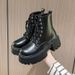 Black Slimming Martin 2023 New Summer Retro Thick-Soled Versatile Thin Style Height-Increasing Short Boots For Petite_vogvips.com