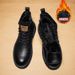 European Warm Series Large Size 45 Martin 2025 Autumn Winter Work Casual British Leather Boots Men's Fleece Lined Warm Trendy_vogvips.com