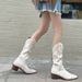 White British Style Versatile High-End Slimming For Women 2025 New Summer Fashion High Tube Boots_vogvips.com